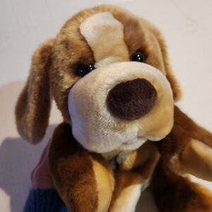 Vtg Brown Darby Dog 9" Puppet Animal Alley Floppy Big Ears Puppy Toys R Us 2000